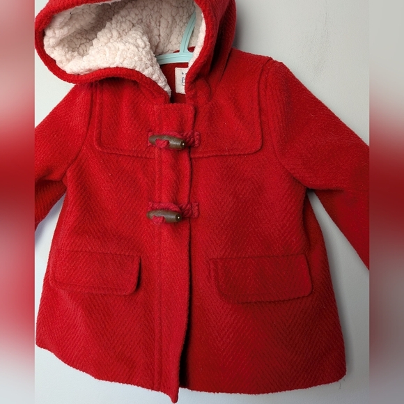 GAP Baby Girl Coat Red Color Size 0-6 Months Super Cute ! - Picture 3 of 6
